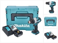 Makita Dhp 489 RG1J Akku Schlagbohrschrauber 18 V 73 Nm + 1X Akku 6,0 Ah + Lader