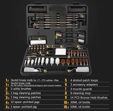 Universal Gun Cleaning Kit for Rifle Shotgun Firearm All Guns Cleaning Kit
