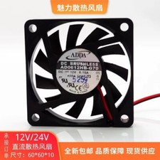 ADDA AD0612HB-G70 6010 DC12V 0.15A 6CM 2-Wire Dual Ball Cooling Fan
