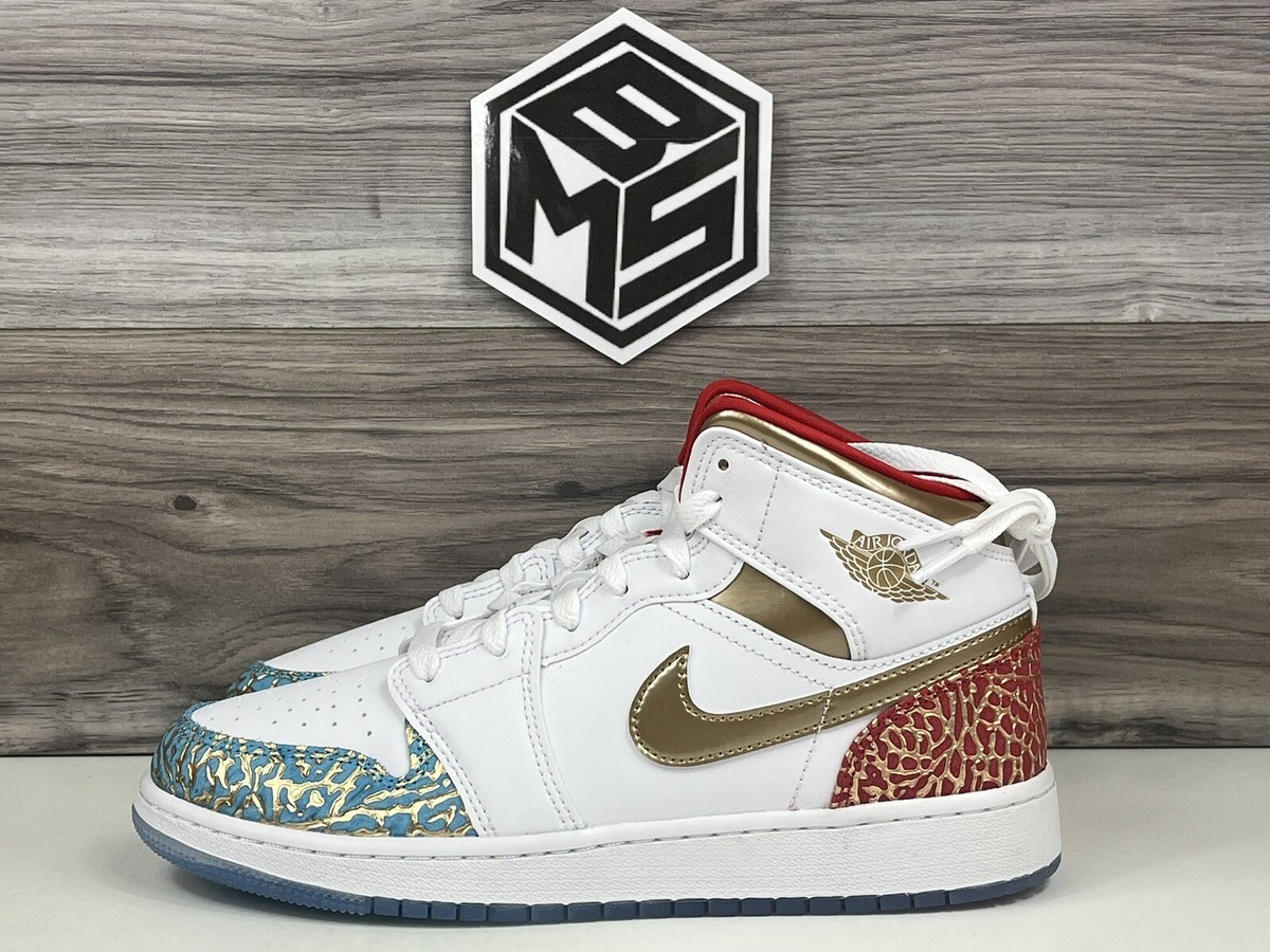 シューズ(女性用) Nike GS Air Jordan 1 Mid Nike GS Air Jordan Retro I 1 Mid Pink Arctic Punch Black