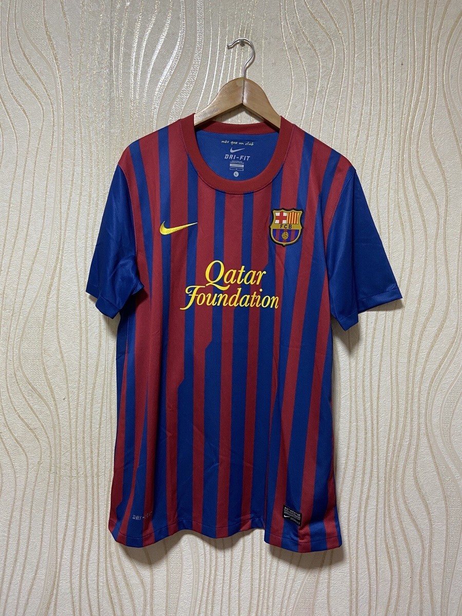 BARCELONA 2011 2012 HOME SHIRT JERSEY NIKE 419877-486 sz L