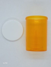 50 Pack, 20 Dram Snap Cap, Pill Herb Vials Bottles w/lids, Amber