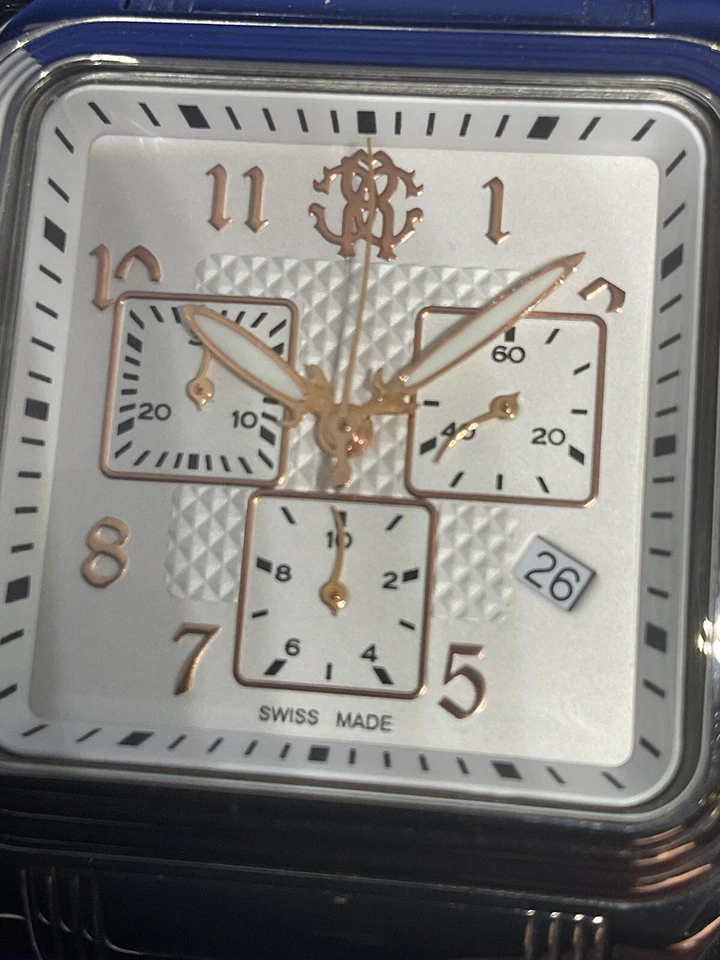 Roberto Cavalli Swiss Made Tonneau mod 03839 Reloj Pulsera Hombre’s Foto 2 de 4