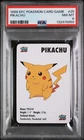 1998 KFC POKEMON CARD GAME #25 PIKACHU PSA 8
