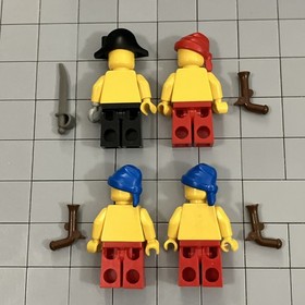 LEGO Pirates Shirt with Knife Hook Minifigure - pi075 - Pirates Set 1873 D3 25
