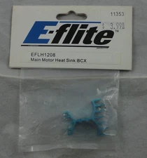 E-Flite Blade CX2 (BCX/BCX2) Helicopter Blue Alloy 180 Motor Heat Sink EFLH1208