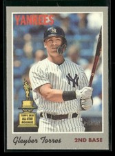 Gleyber Torres 2019 Topps Heritage 1970 Cloth Stickers #5 New York Yankees
