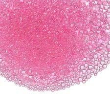 Iridescent Glass Tiny Bubble Beads Light Purple 0.4-3mm 53g