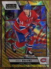 2023-24 O-Pee-Chee Platinum Nick Suzuki Neon Yellow Surge #53 Canadiens