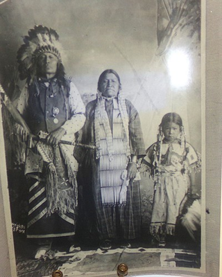 #ad Sioux American Indian Long Hand Hand amp; Family Fiske photographer Ft Yates ND $95.00