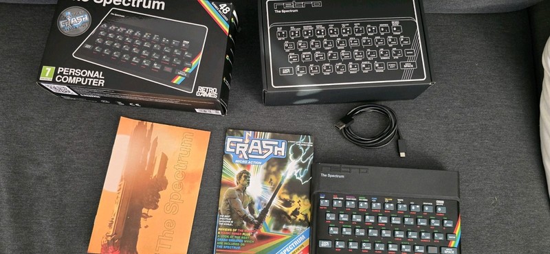 The Spectrum Retro Gaming Console Black, 48 Games, Personal Computer