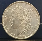 1896 p Morgan Silver Dollar - Vibrant Uncirculated Details