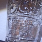 Jim Beam Distillery Clear Embossed Glass Bottle/Decanter w/ Black Screw Cap — photo 9