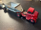 ORIG 1964 LESNEY MATCHBOX KING K4 FRUEHAUF HOPPER  2 TRAILER GMC SEMI TRUCK NICE