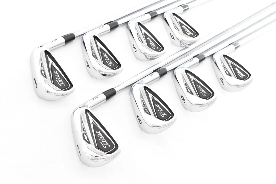 8PCS Titleist AP2 716 Iron Set 3-4-5-6-7-8-9-P W DG AMT S200 Stiff RH Golf Clubs - Image 4 of 4