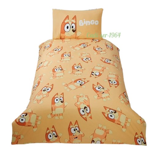 BLUEY Junior Toddler Cot Bed Duvet Cover Set Bluey Reversible Children's Bedding - Picture 3 of 24