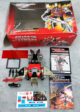 VTG Hasbro Transformers G1 Dinobot Desert Warrior Snarl 99 Complt With Box 1985