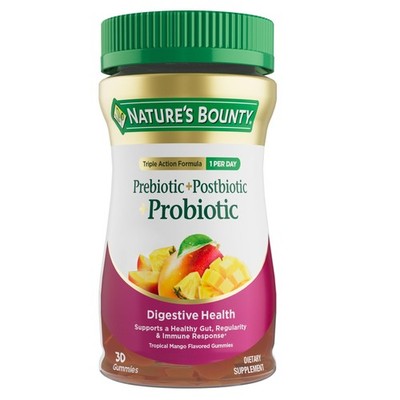 Nature s Bounty Pre + Pro + Postbiotic Gummies for Digestive 14 x 5.5 x 15 cm 