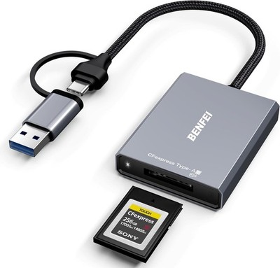 BENFEI CFexpress Type A Card Reader with USB 3.2 (Gen Typ A, Grey