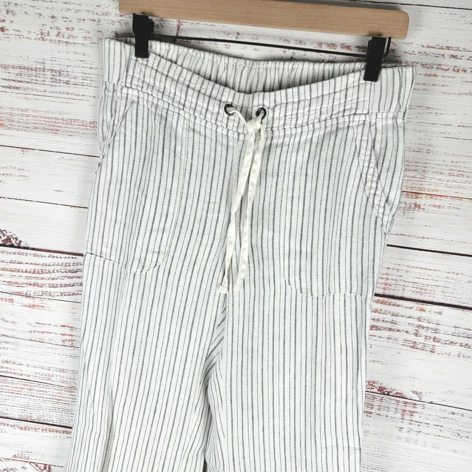 Pantalones informales de playa Athleta para mujer talla 8 a rayas Bali usados en excelente estado Foto 2 de 4