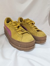Scarpe da ginnastica Fenty Coated Creeper scamosciate plateau taglia UK 6 Puma Rihanna giallo