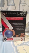 Workout Exercise Silver 1 Balance Ball 55 cm Exercise Guide Inflatable Fitness