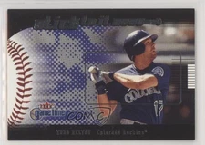 2001 Fleer Game Time Sticktoitness Todd Helton #12S HOF