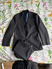 Black 2 piece suit - men 40R and 34W