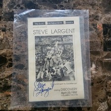 Seattle Seahawks Steve Largent Autograph Pamphlet