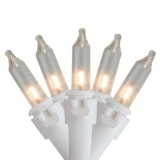 Northlight Set of 35 Clear Mini Christmas Lights 2.5" Spacing - White Wire