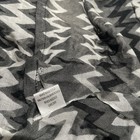 Charming Charlie Infinity Scarf, Geometric Chevron Pattern, Black Gray White — photo 4
