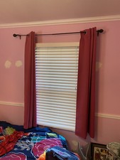 Pink Blackout Curtains - 2 Sets 4 Curtains Total - 61.5" Long x 40.5" Wide