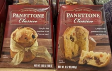 2 Packs Trader Joe's Giotto's Panettone Oven-Baked Cake 3.52 oz Each Pack