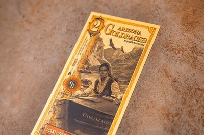 2025 - 2 ARIZONA Goldback Aurum Gold Foil Note 1/500 oz 24kt .999