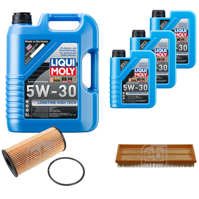 FEBI BILSTEIN Inspektionspaket 8L LIQUI MOLY 5W-30 Longtime High Tech für Nissan