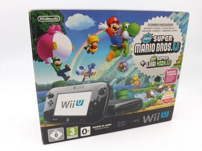 Nintendo Wii U Konsole 32 GB Super Mario / Luigi Bros U Bundle in OVP - GEBRAUCH