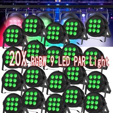 135W RGBW 9 LED Stage Lighting 20PCS PAR Light DMX Beam Party DJ Disco Lights