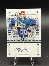 2025 Panini Impeccable Maya Moore Championship Signatures On Card Auto /17 Lynx