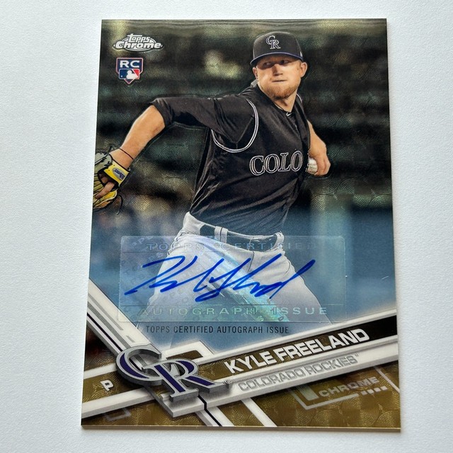 Kyle Freeland 2017 Topps Chrome Update Superfractor Auto Rookie Karte 1/1 #HMT4