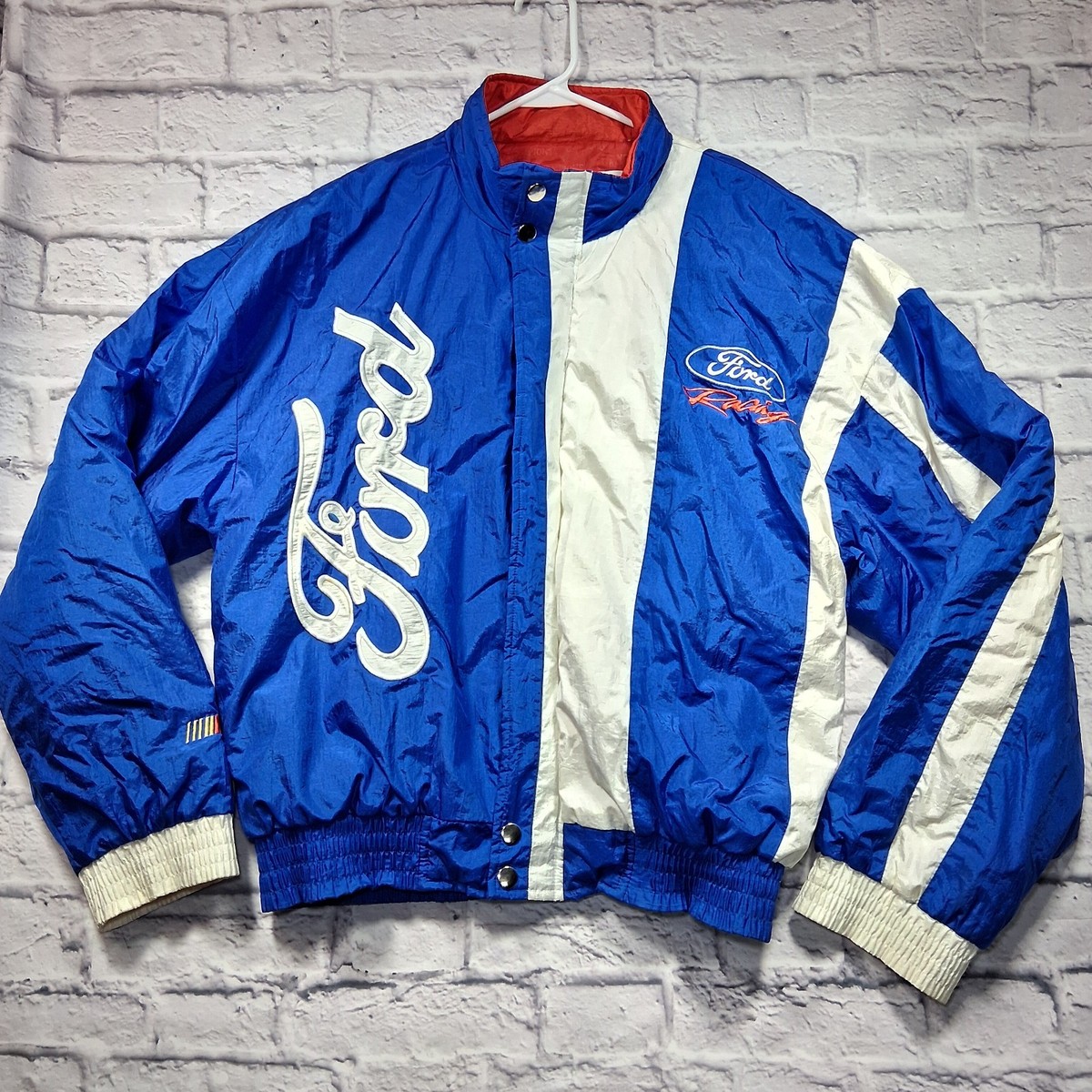Vintage 80s Ford Racing Champions Apparel Nascar Bomber