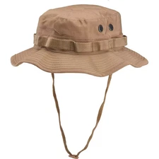 NEW  TAN / BEIGE HOT WEATHER HUNTING MIL-SPEC PLUS BOONIE JUNGLE SUN HAT TYPE II