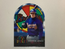 1996 Studio Stained Glass Stars Chipper Jones #5