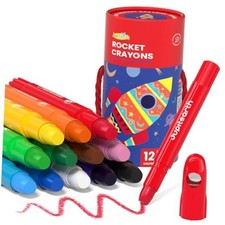 Colors Twist Crayons for Toddlers 1-3, Non-Toxic, Washable 12