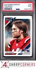 2019 PANINI DONRUSS #162 TOM BRADY VARIATION POP 5 PSA 9