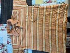 Vintage 70s Grand Slam Munsingwear Penguin Gingham Polo Shirt Orange White