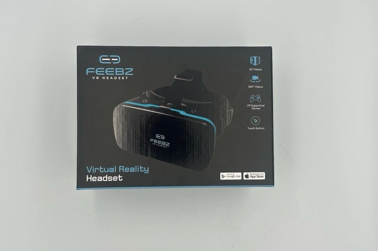 VR Headset for iPhone & Android 2.0 FEEBZ Virtual Reality Goggles Brand New