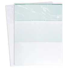 EnDoc Computer Check Paper - 100 Pack - Business Blank Stock Checks on Top - ...
