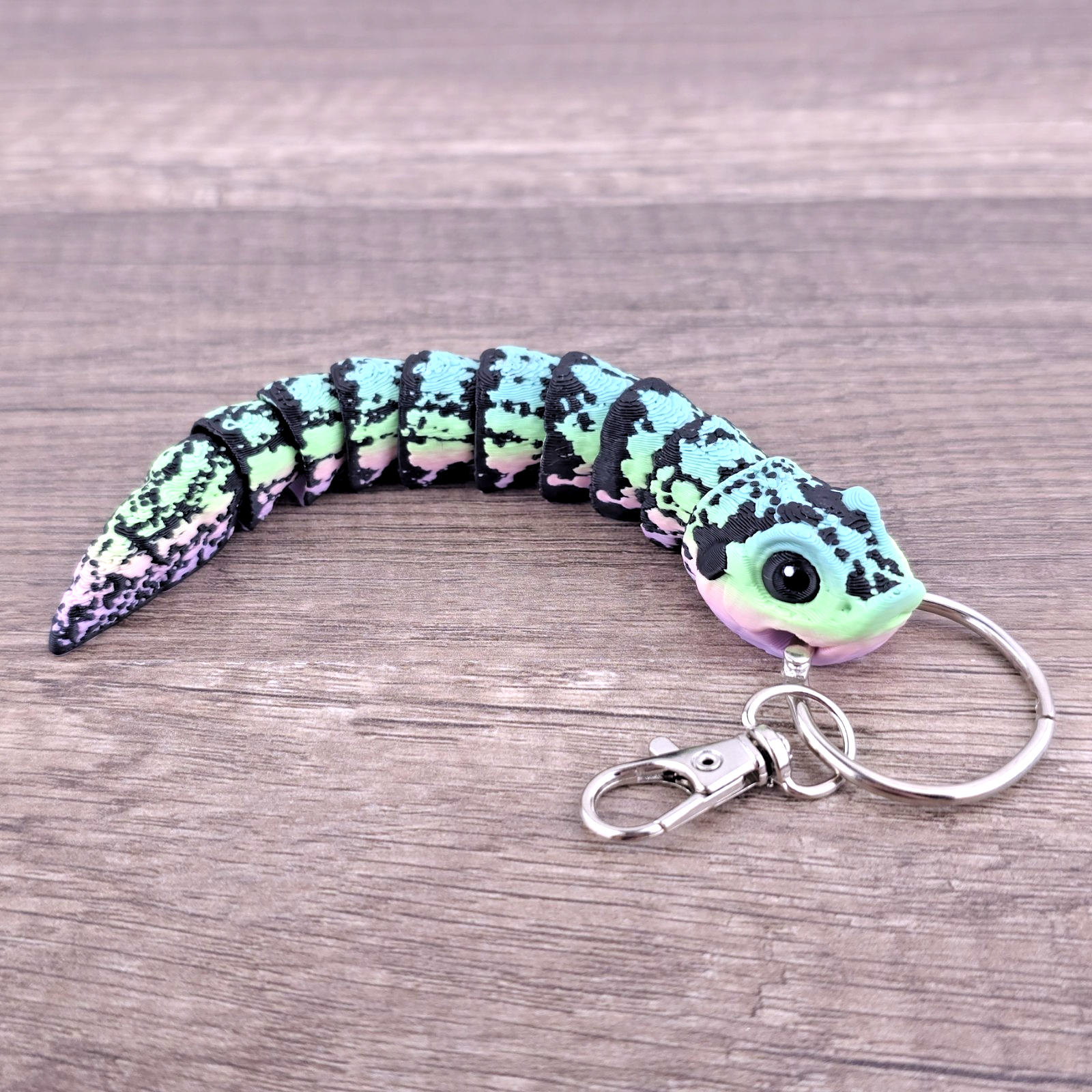 Mini Hognose Snake 3D Printed Keychain Articulated Flexi Fidget Toy ...