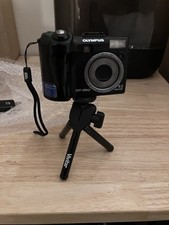 Olympus SP-350 Vintage 8MP Digital Camera w/ 1GB xD Card, mini Tripod - TESTED