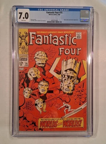 Silver Age Fantastic Four #75 CGC Graded 7.0